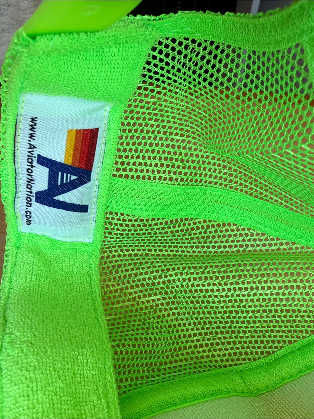 Aviator Nation Neon Green Locals Only Trucker Hat - Picture 2 of 10